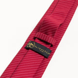 The 100% Cotton Tie - Red & White Stripes