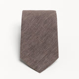 The 100% Linen Tie - Brown