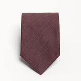 The 100% Linen Tie - Bordeaux