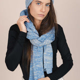 The Hemp & Wool Scarf - Sky Blue