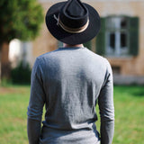 100% Wool Fedora Hat - Black