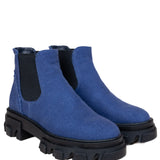 The Bistritz Hemp Ladies Boots - Blue