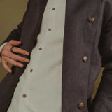 The Military 100% Hemp Jacket - Charcoal