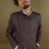 The Military 100% Hemp Jacket - Charcoal