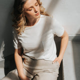 The Palazzo Linen Pants - Beige