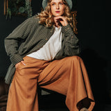 The Palazzo Linen Pants - Cappuccino