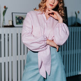 The Palazzo Linen Pants - Aqua