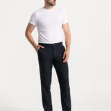 The Carpatica Linen Trousers - Navy Blue