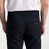 The Carpatica Linen Trousers - Navy Blue