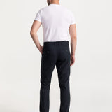 The Carpatica Linen Trousers - Navy Blue