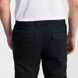 The Moldoveanu Linen Trousers - Navy Blue