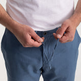 The Moldoveanu Linen Cotton Trousers - Indigo