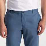 The Moldoveanu Linen Cotton Trousers - Indigo