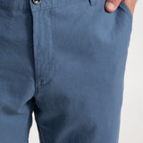 The Moldoveanu Linen Cotton Trousers - Indigo
