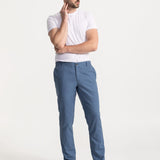 The Moldoveanu Linen Cotton Trousers - Indigo