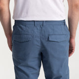 The Moldoveanu Linen Cotton Trousers - Indigo