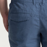 The Moldoveanu Linen Cotton Trousers - Indigo