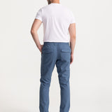 The Moldoveanu Linen Cotton Trousers - Indigo