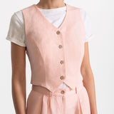The Figa Linen Set - Pink