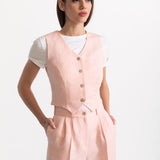 The Figa Linen Set - Pink