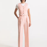 The Figa Linen Set - Pink