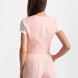 The Figa Linen Set - Pink