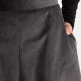 The Palazzo Corduroy Trousers - Light Grey