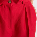 The Figa Linen Set - Red