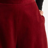 The Palazzo Corduroy Trousers - Red