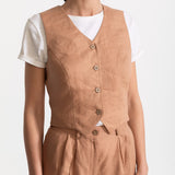 The Figa Linen Set - Cappuccino
