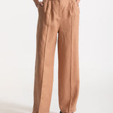 The Figa Linen Trousers - Cappuccino