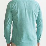 The Godeanu Linen Shirt - Aqua