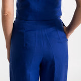 The Figa Linen Trousers - Royal Blue