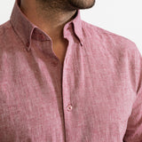 The Godeanu Linen Shirt - Lila