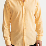 The Godeanu Linen Shirt - Yellow