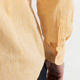 The Godeanu Linen Shirt - Yellow