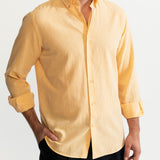The Godeanu Linen Shirt - Yellow