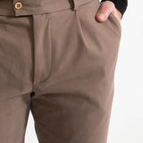 The Chesler Cotton Trousers - Beige
