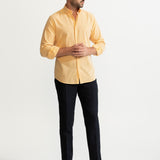The Godeanu Linen Shirt - Yellow