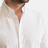The Godeanu Linen Shirt - White