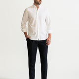 The Godeanu Linen Shirt - White