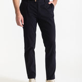 The Chesler Cotton Trousers - Dark Blue