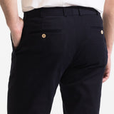 The Chesler Cotton Trousers - Dark Blue