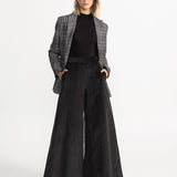 The Palazzo Corduroy Trousers - Charcoal Grey