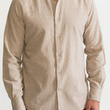 The Godeanu Linen Shirt - Beige