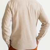 The Godeanu Linen Shirt - Beige