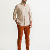 The Godeanu Linen Shirt - Beige