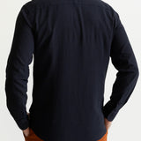 The Godeanu Linen Shirt - Navy Blue