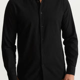 The Godeanu Linen Shirt - Black