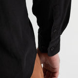 The Godeanu Linen Shirt - Black